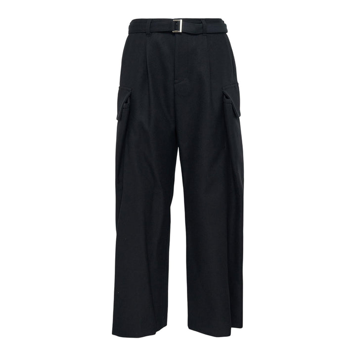 Club21 - sacai - Wool Melton Pants - PANTS - Black