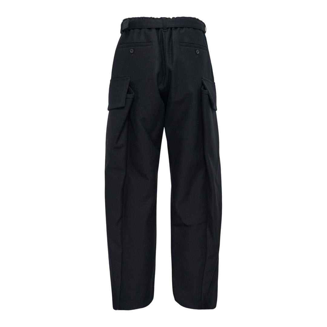 Club21 - sacai - Wool Melton Pants - PANTS - Black