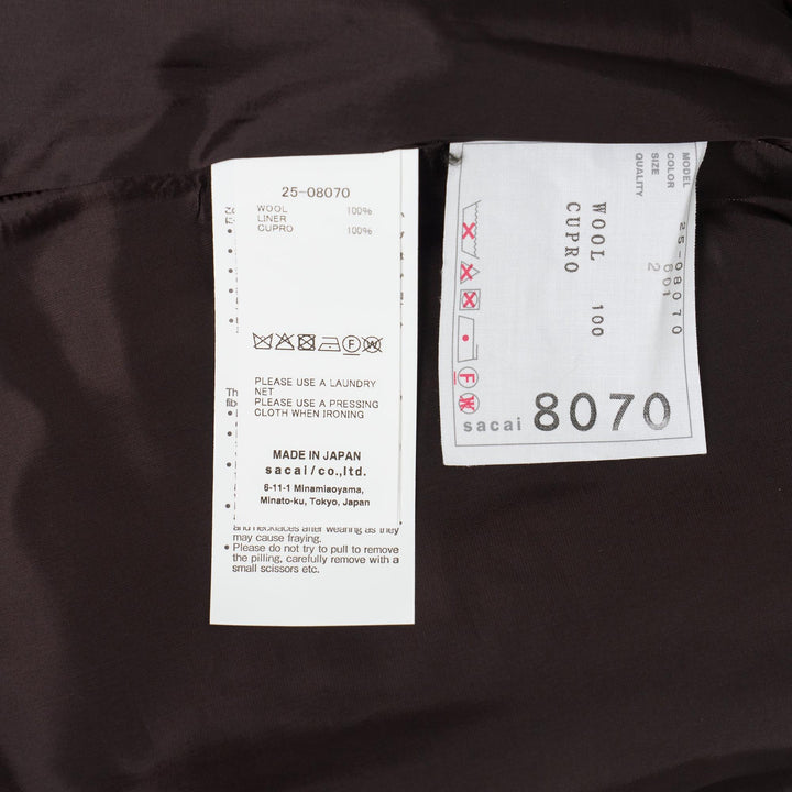 Club21 - sacai - Wool Melton Skirt - SKIRTS - Brown