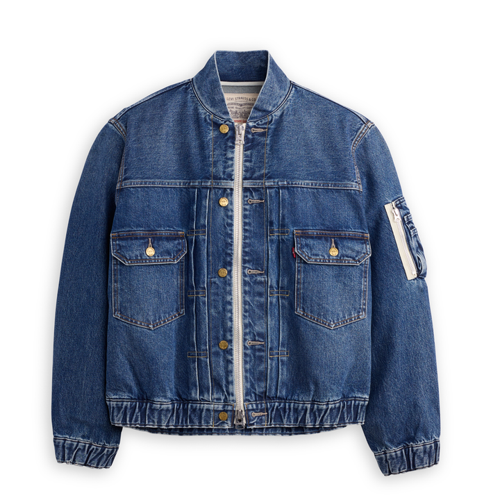 Denim Blouson Jacket