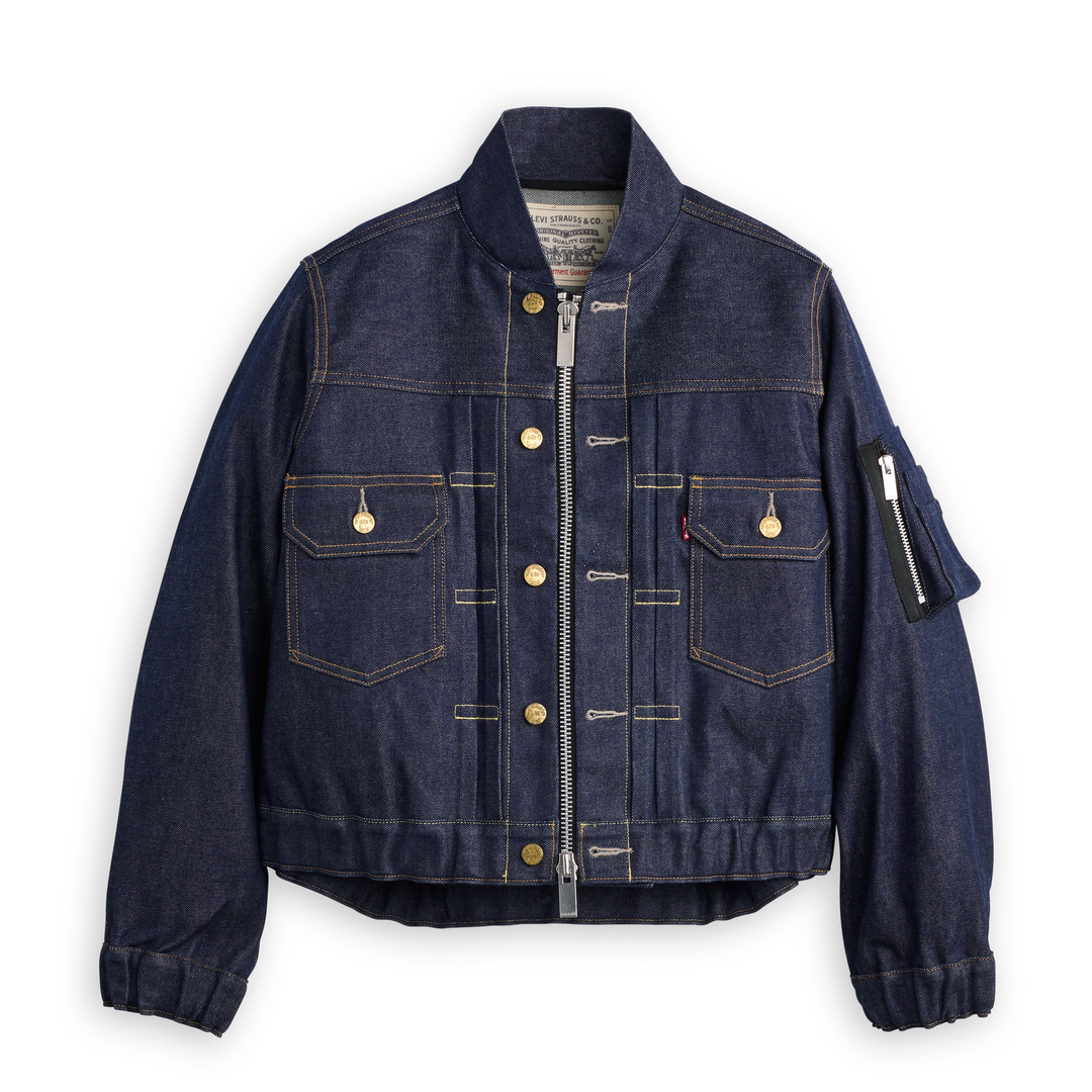 Denim Blouson Jacket