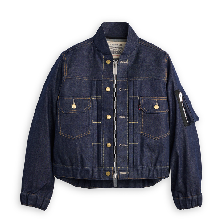 Denim Blouson Jacket