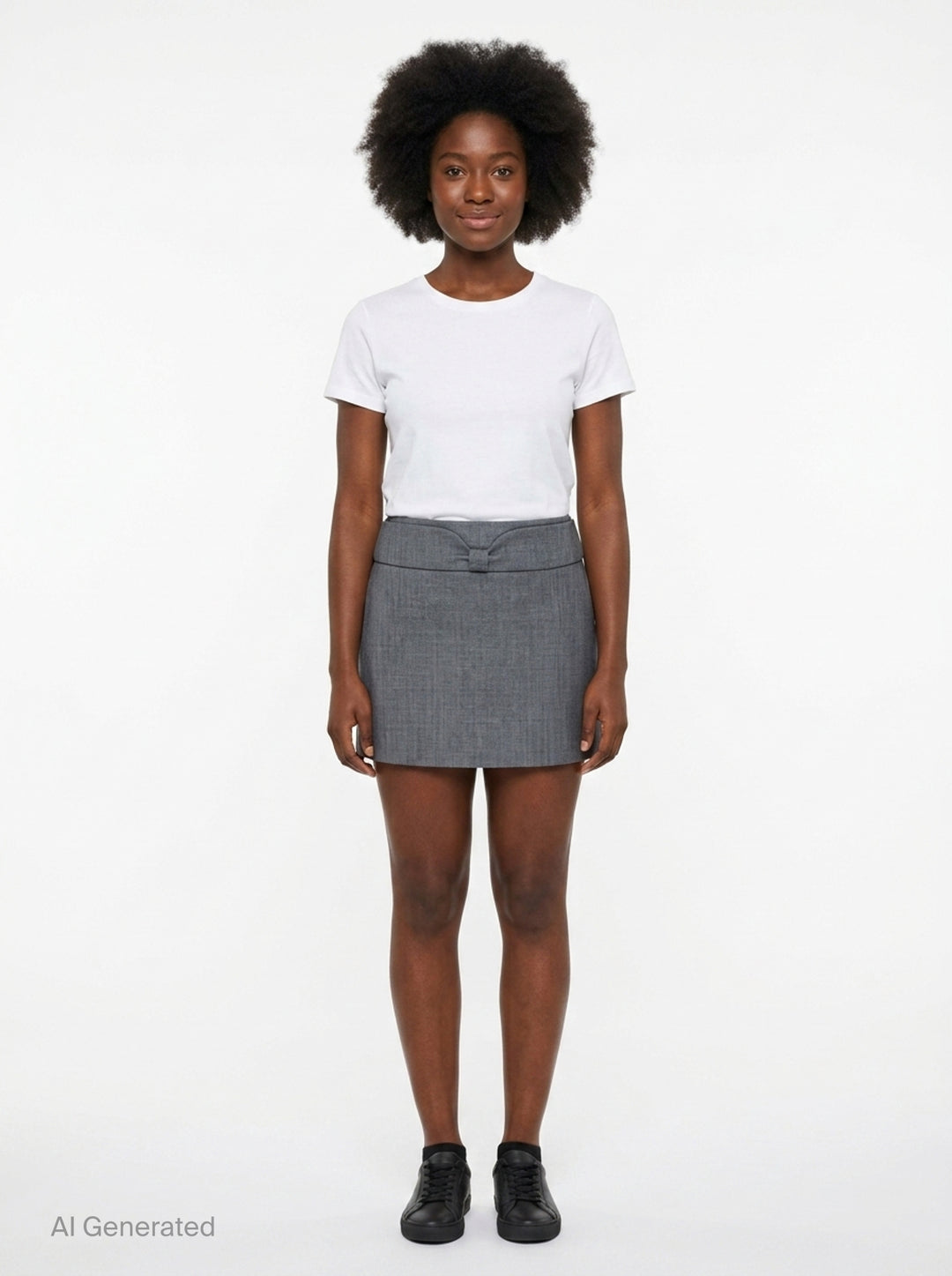 Bow Low-Waist Mini Skirt | SHUSHU/TONG | Club21 - front
