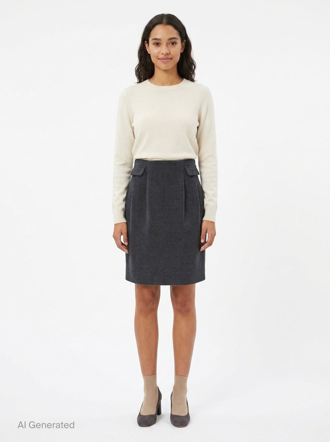 Decorative Flap Pocket Skirt | SHUSHU/TONG | Club21 - front