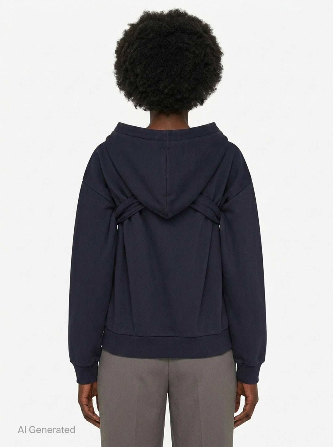 Tie Front Bow Hoodie | SHUSHU/TONG | Club21 - back