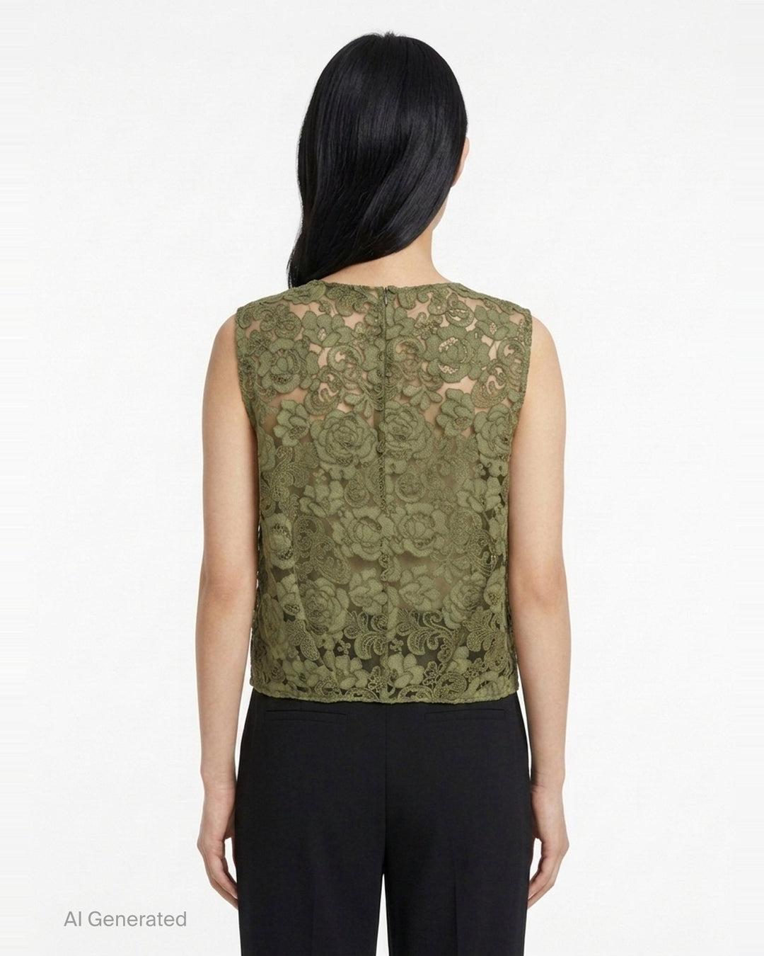 Boxy Heavy Lace Top | Simone Rocha | Club21 - back