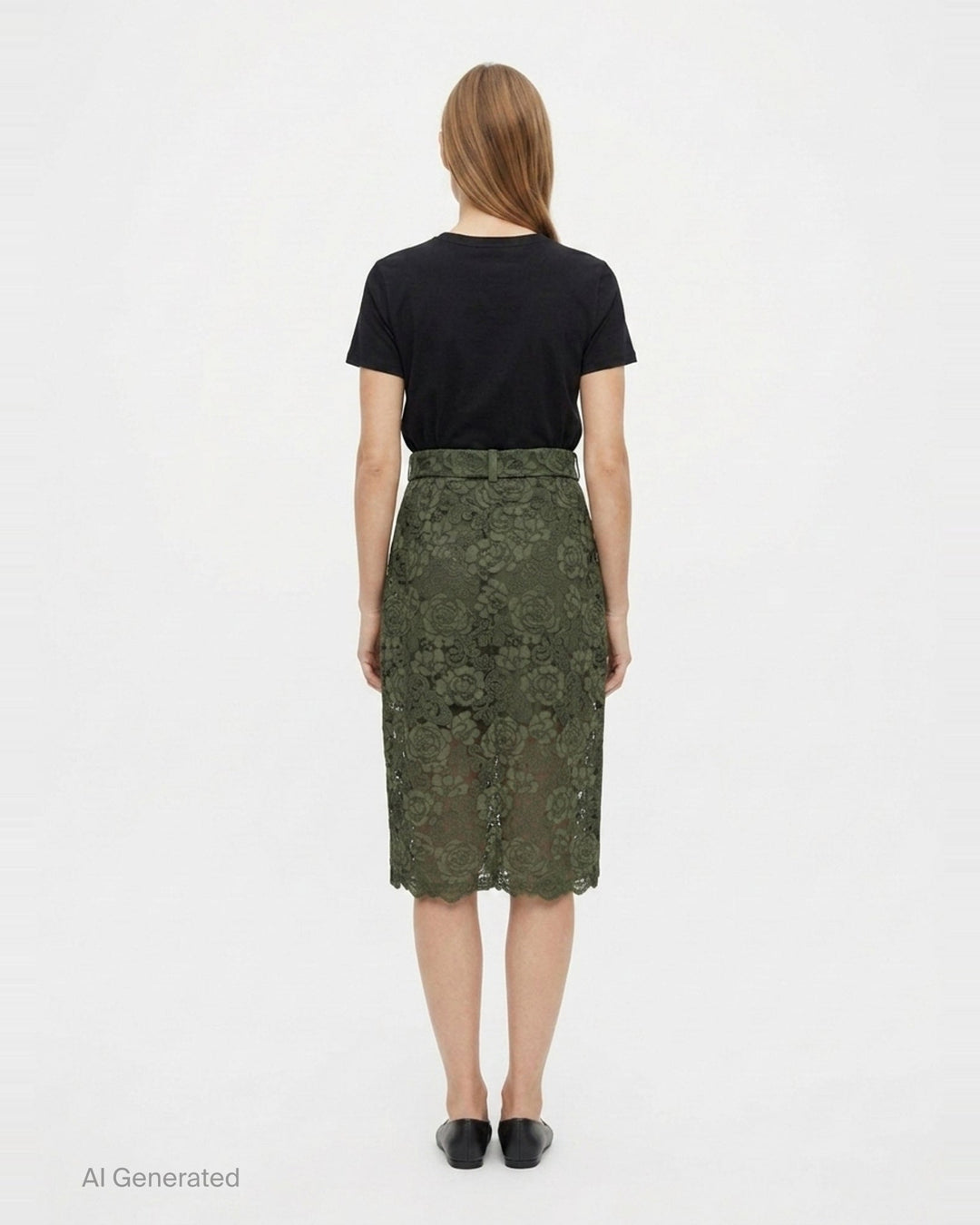 Floral Lace Pencil Skirt | Simone Rocha | Club21 - back