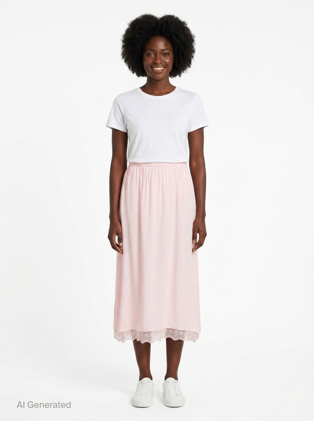 Lace Trim Crepe Negligee Skirt | Simone Rocha | Club21 - front