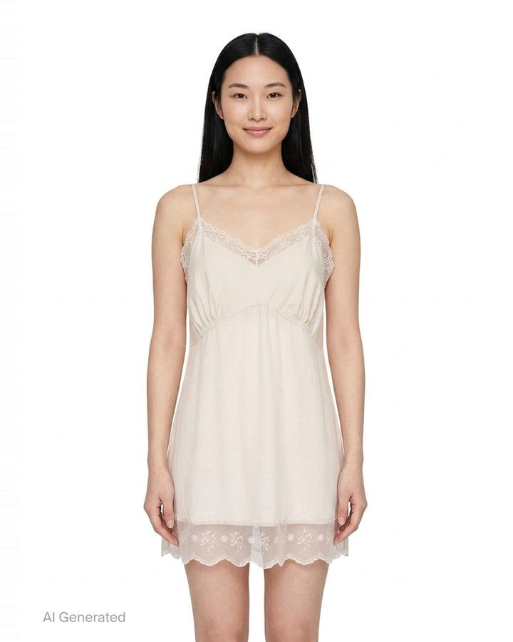 Lace Trim Negligee Cami | Simone Rocha | Club21 - front