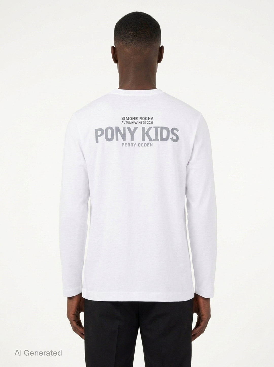 Pony Kid Print Long Sleeve Tee | Simone Rocha | Club21 - back