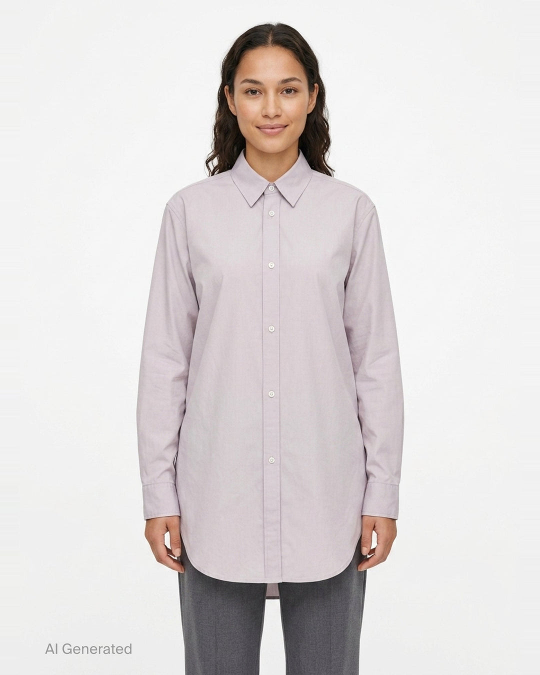 Long Sleeve Uneven Hem Blouse | Sofie D'Hoore | Club21 - front