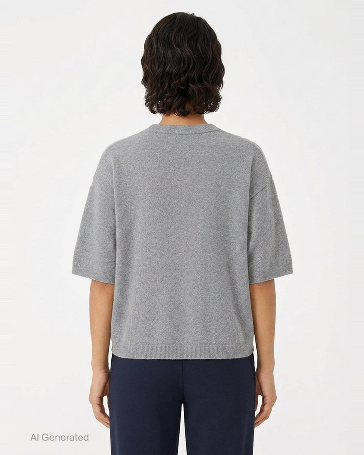 Short Sleeve Knit Top | Sofie D'Hoore | Club21 - back