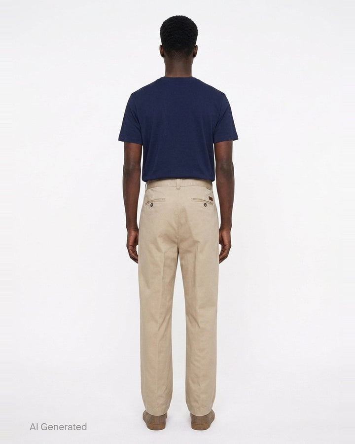 Cotton Chino Pants | Solid Homme | Club21 - back