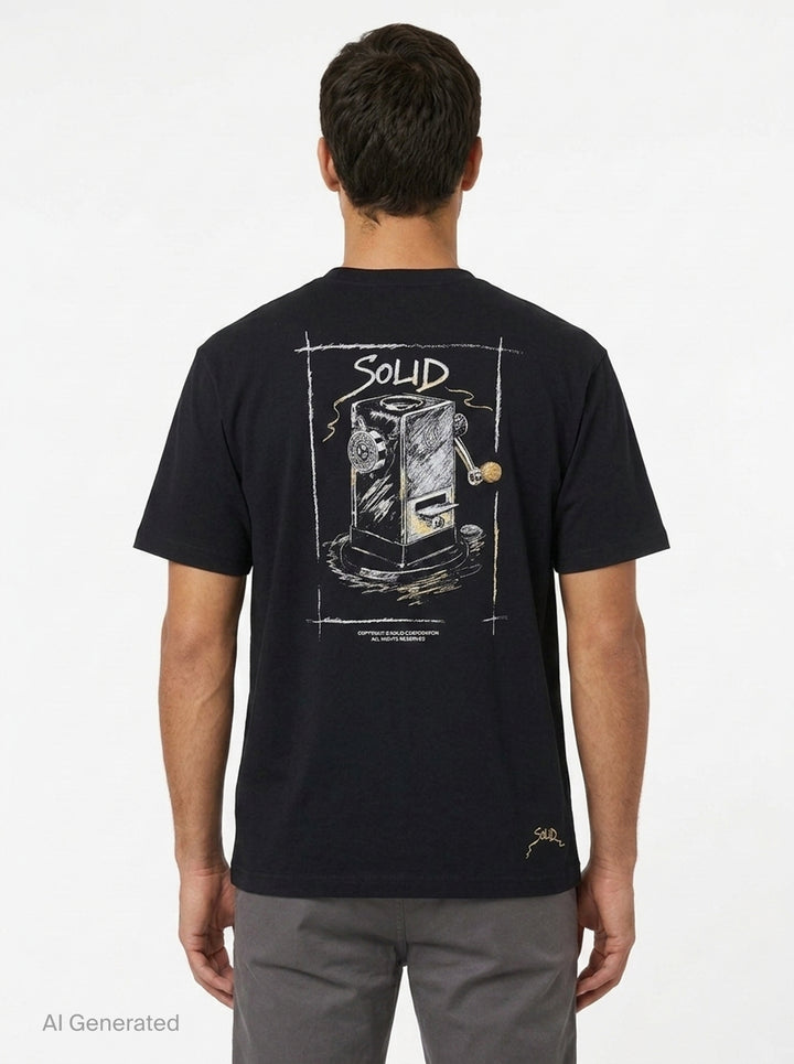 Sharpener Graphic Tee | Solid Homme | Club21 - back