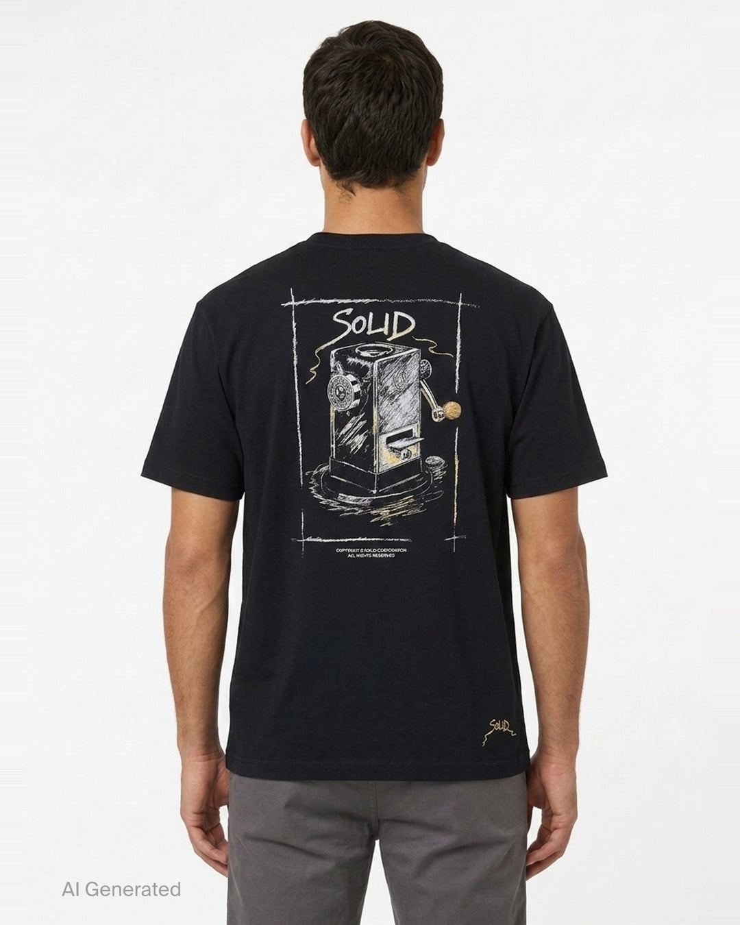 Sharpener Graphic Tee | Solid Homme | Club21 - back