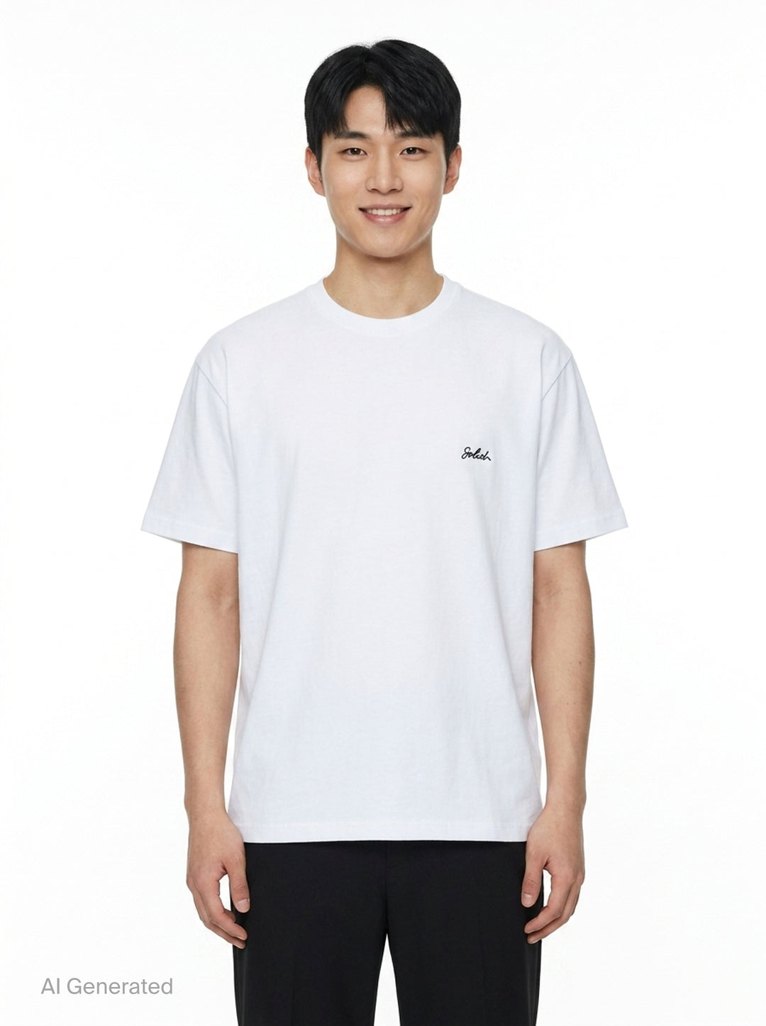 Signature Script Tee | Solid Homme | Club21 - front