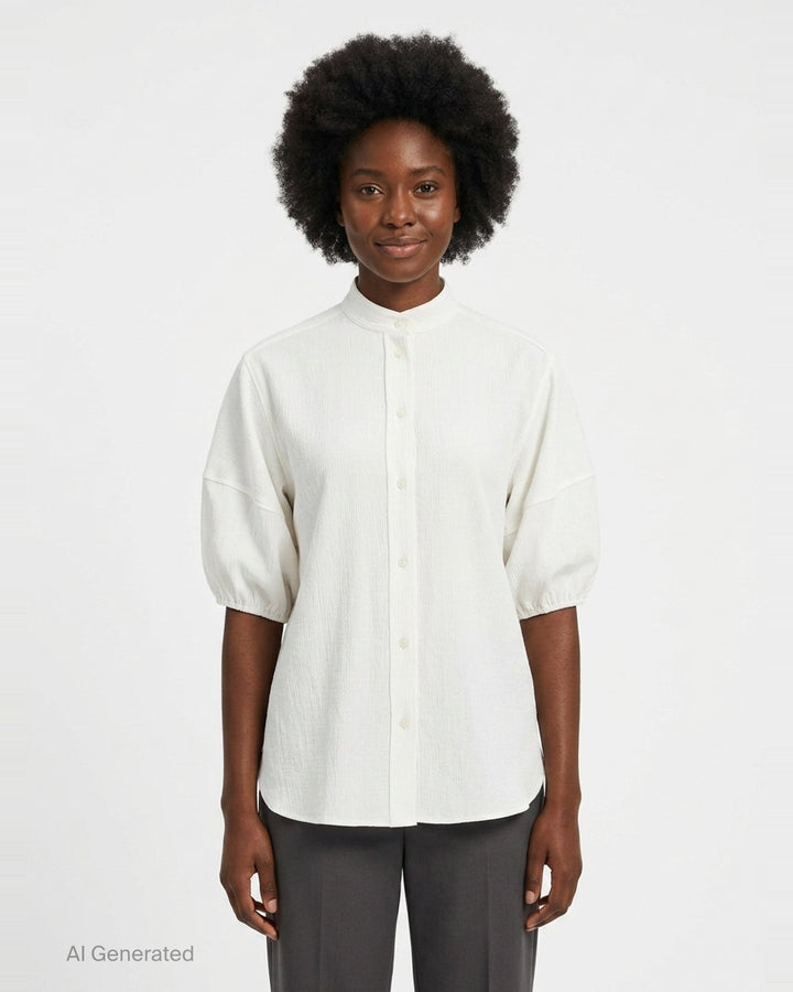 Balloon Sleeve Shirt | Stella McCartney | Club21 - front
