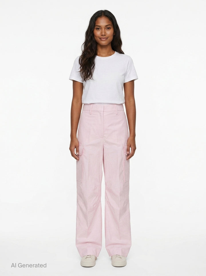 Cargo Cotton Pants | Stella McCartney | Club21 - front