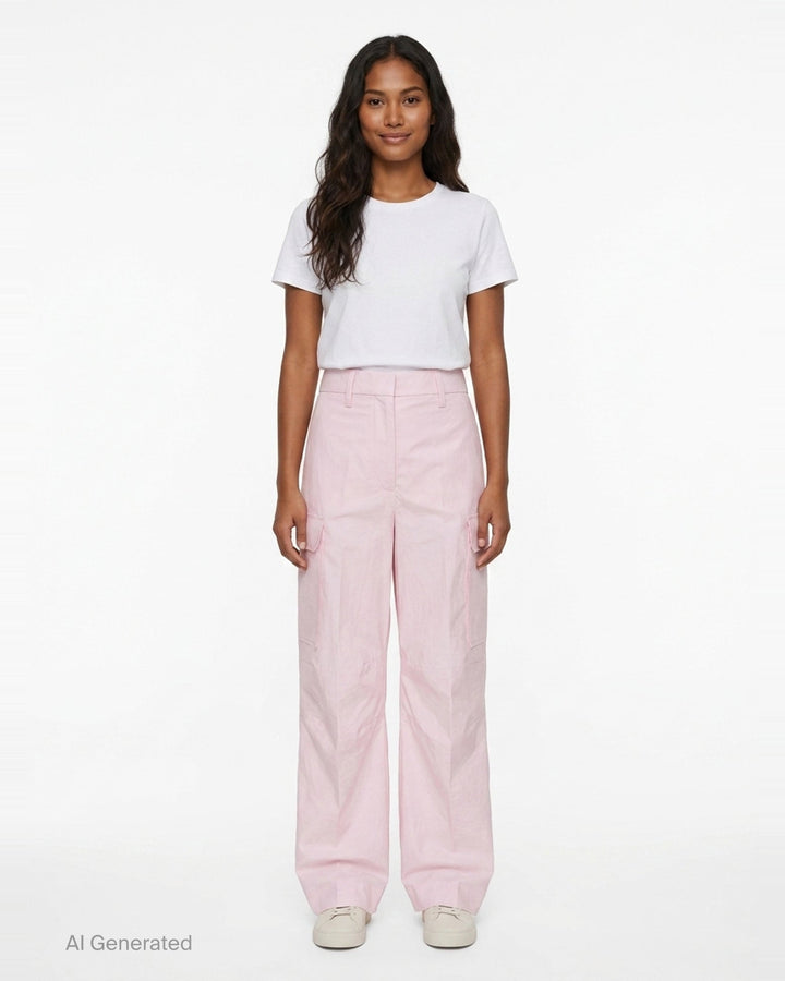 Cargo Cotton Pants | Stella McCartney | Club21 - front