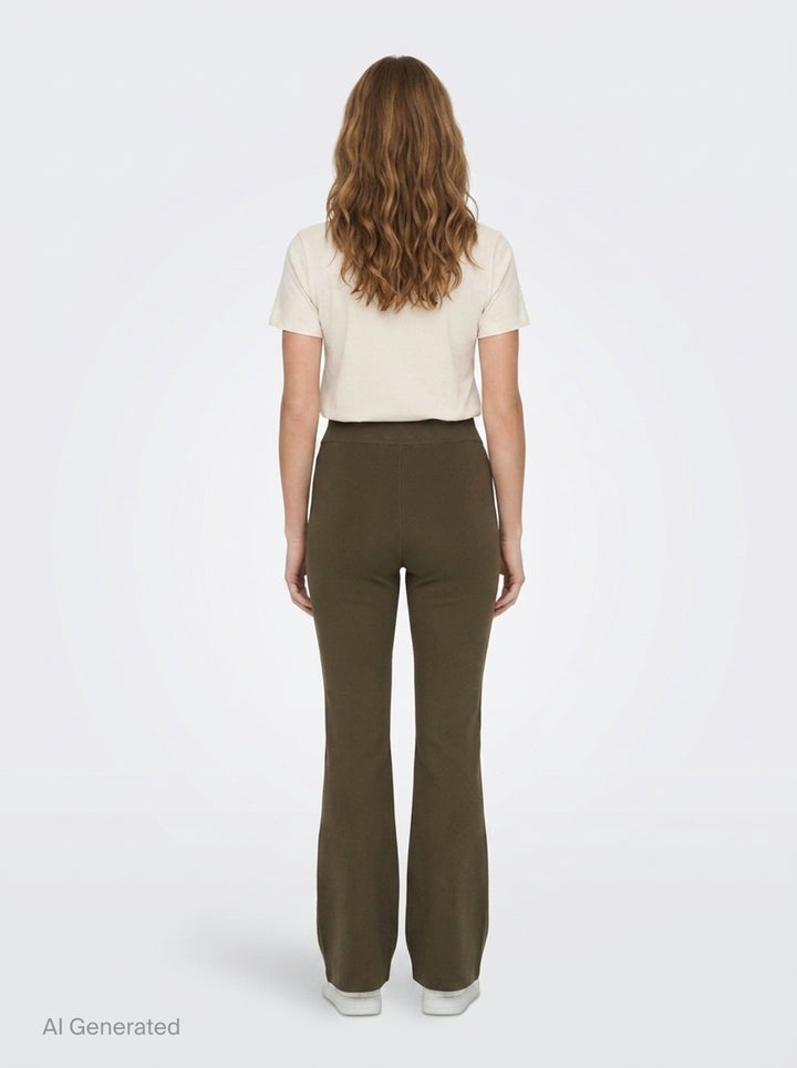 Compact Knit Iconic Trousers | Stella McCartney | Club21 - back