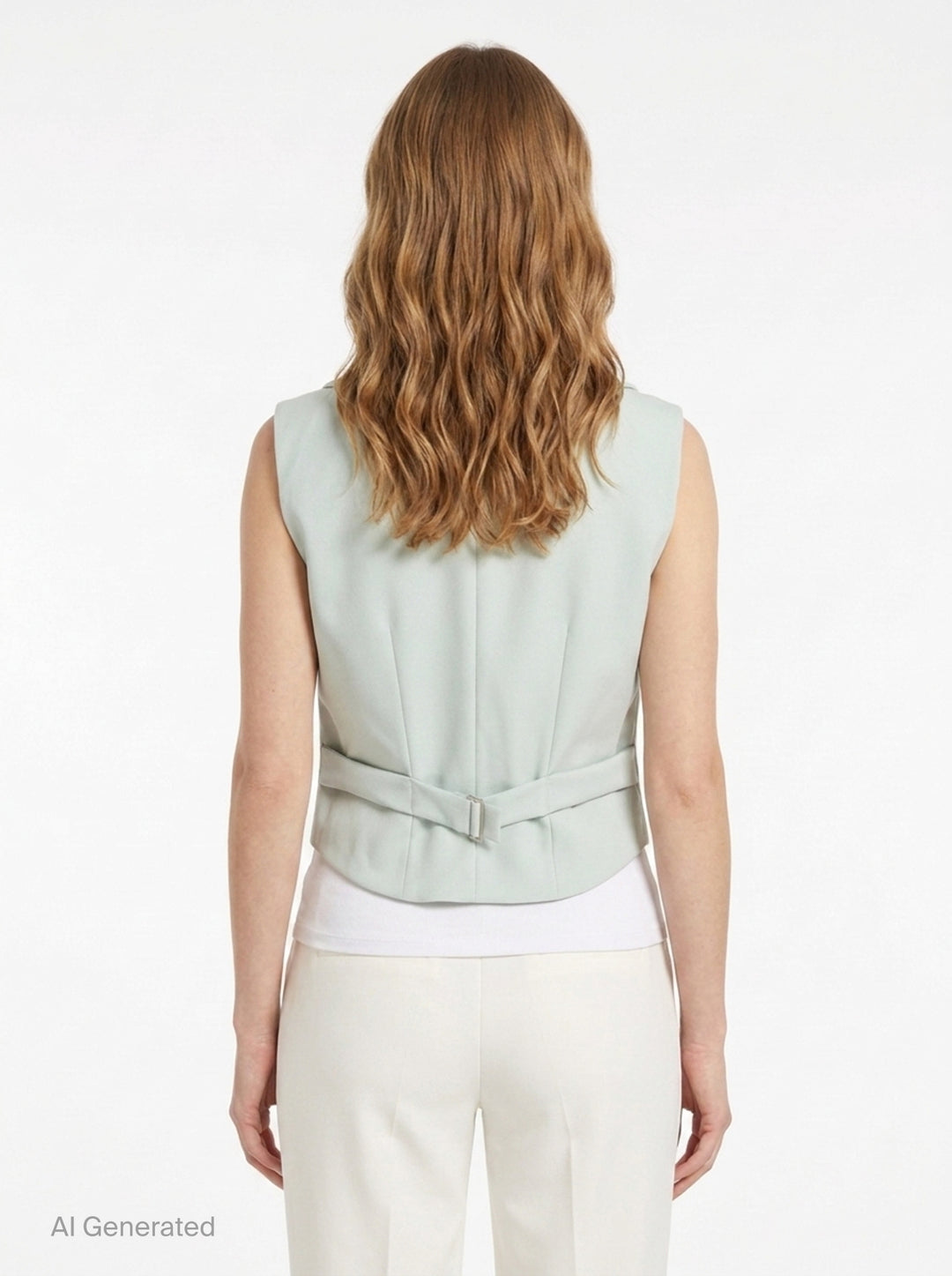 Double-Breasted Wool Gilet | Stella McCartney | Club21 - back