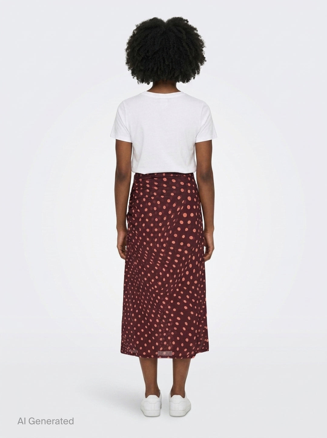 Polka Dot Mesh Long Skirt | Stella McCartney | Club21 - back
