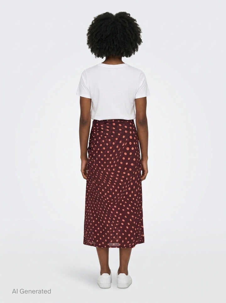 Polka Dot Mesh Long Skirt | Stella McCartney | Club21 - back