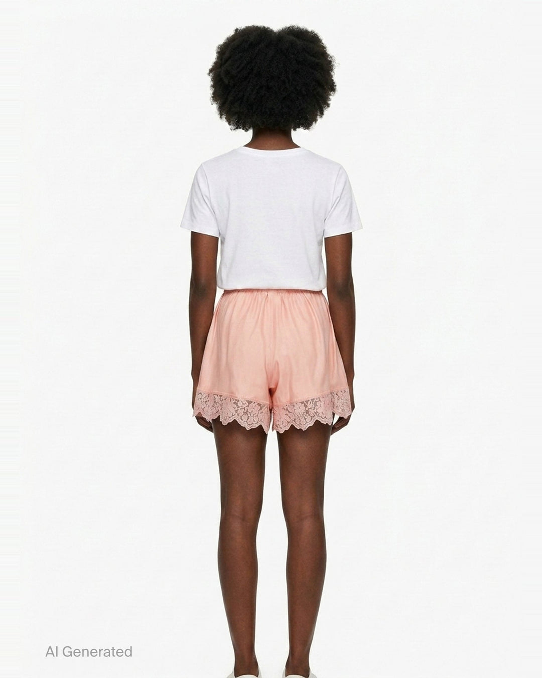 Silk Trimmed Lace Shorts | Stella McCartney | Club21 - back