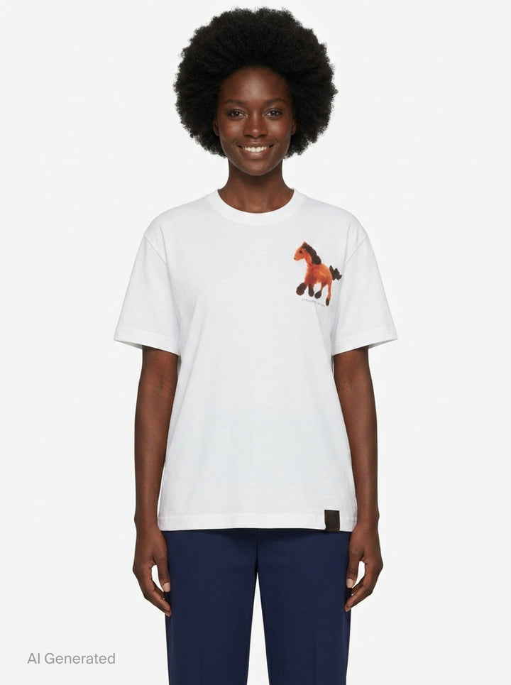 Toy Horse Graphic Tee | Stella McCartney | Club21 - front