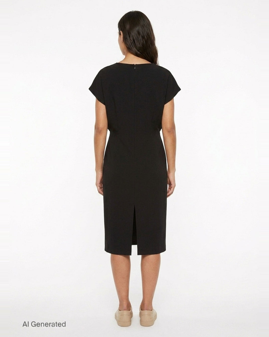 V-Neck Midi Dress | Stella McCartney | Club21 - back