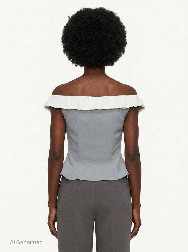Bow Corset Bustier Top | Stolen Stores | Club21 - back