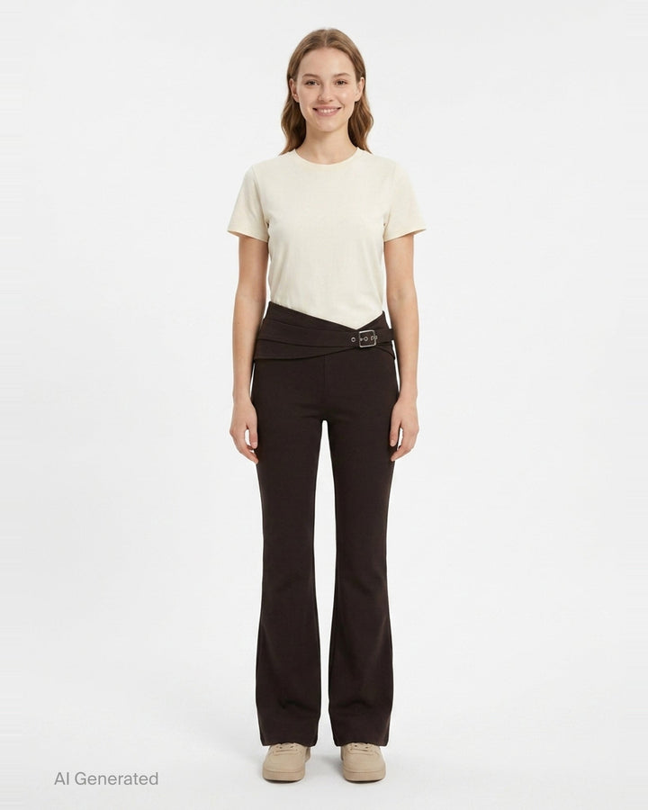 Carats Belt Flare Pants | Stolen Stores | Club21 - front