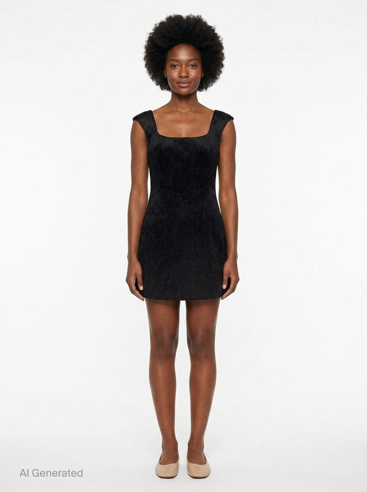 Hand Pleated Mini Dress | Stolen Stores | Club21 - front