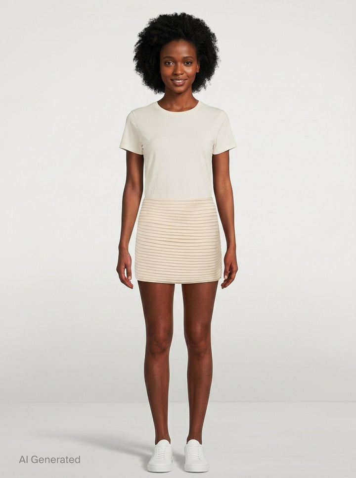 Kaia Pleated Mini Skirt | Stolen Stores | Club21 - front