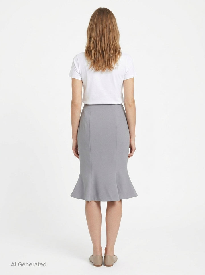 Mermaid Hem Midi Skirt | Stolen Stores | Club21 - back