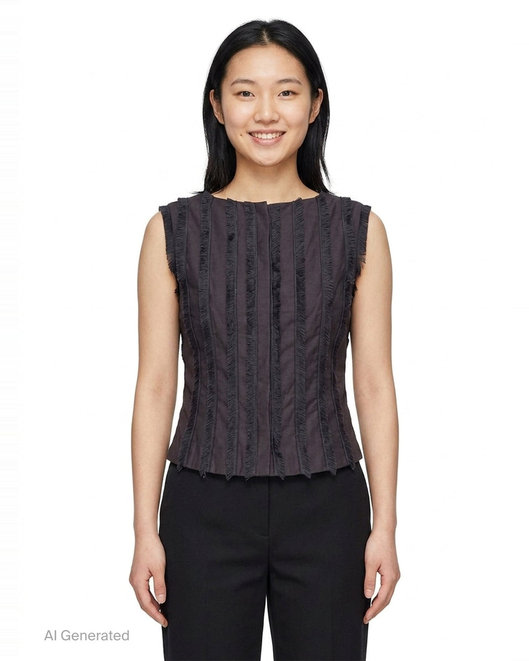 Thread Fringe Boat Neck Top | Stolen Stores | Club21 - front