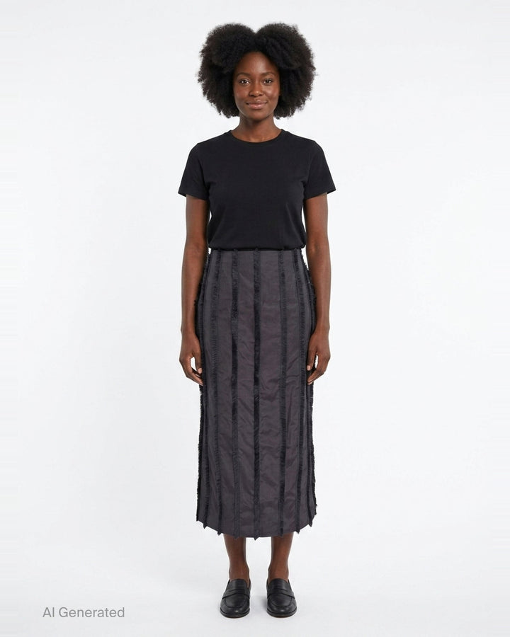 Thread Fringe Midi Skirt | Stolen Stores | Club21 - front