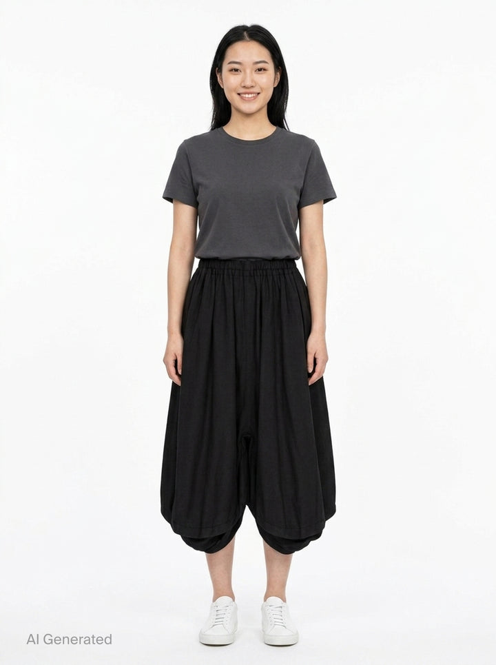 Crinkled Drawstring Pants | Comme des Garçons Homme | Club21 - front