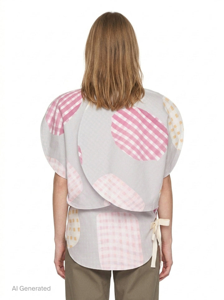 Puff Silhouette Patchwork Blouse | Tao | Club21 - back