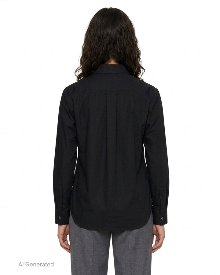 Ruffle Front Cotton Shirt | Tao | Club21 - back