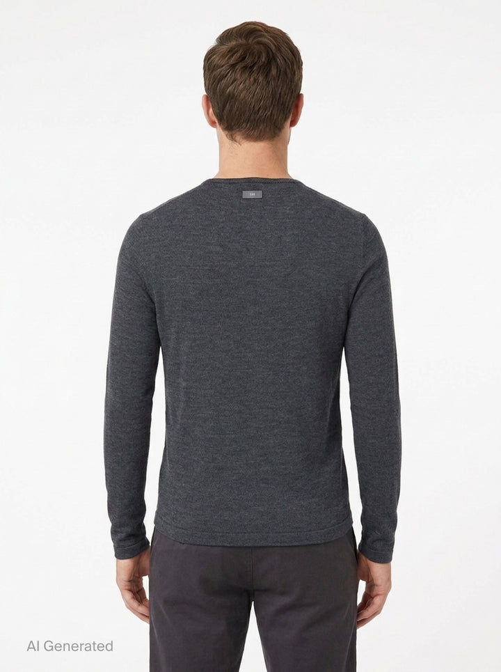 Henley Knit Top | TEAM WANG design | Club21 - back