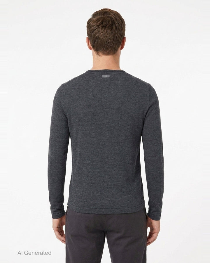 Henley Knit Top | TEAM WANG design | Club21 - back