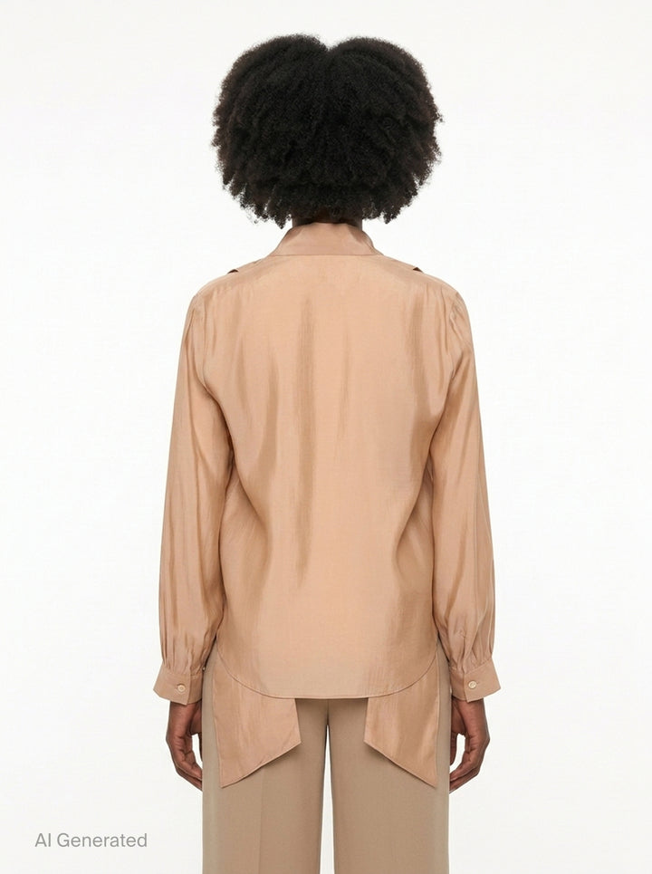 Scarf Drape Blouse | The Loom Atelier | Club21 - back