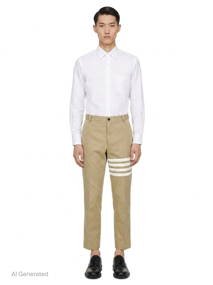 4-Bar Chino Trousers | Thom Browne | Club21 - front