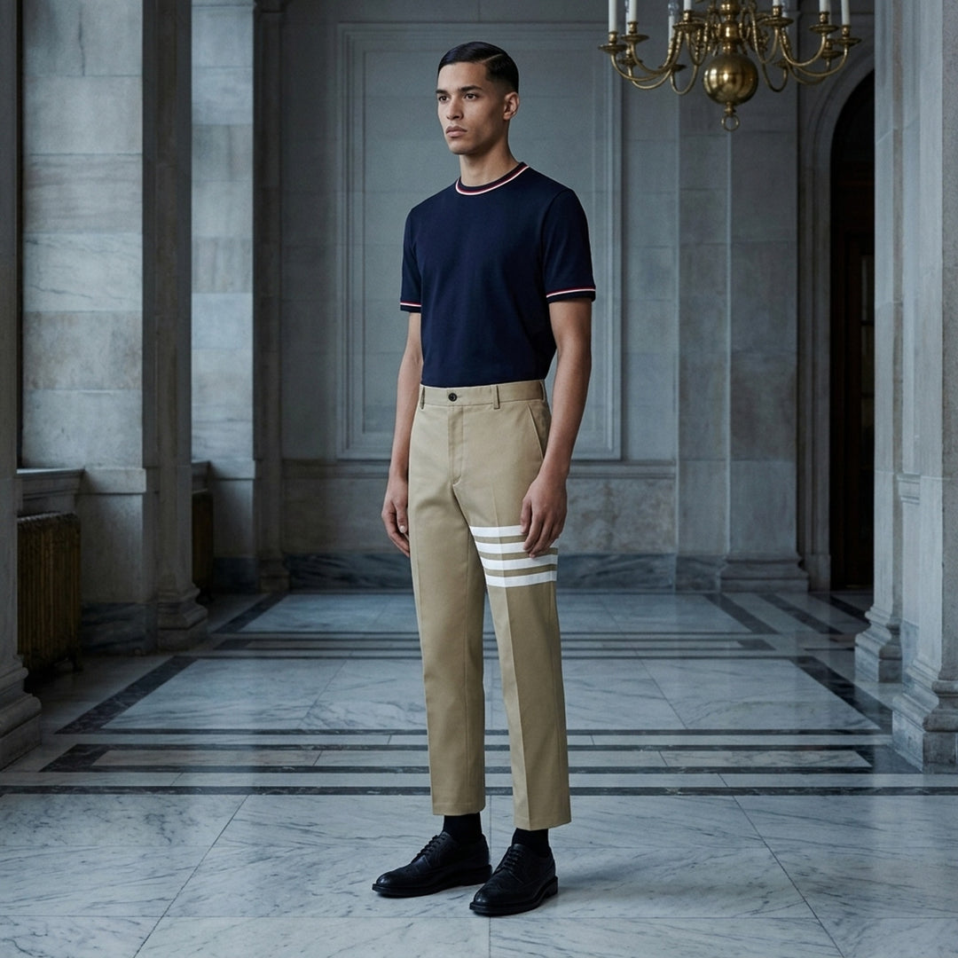 4-Bar Chino Trousers | Thom Browne | Club21 - lifestyle