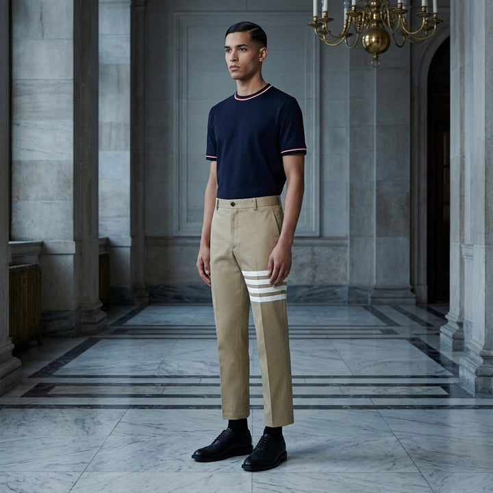 4-Bar Chino Trousers | Thom Browne | Club21 - lifestyle