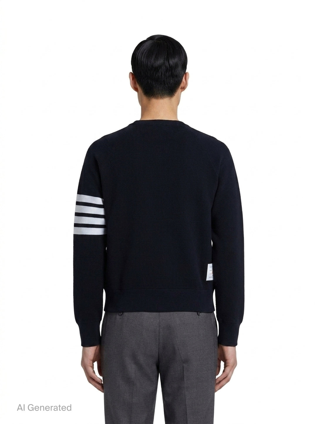 4-Bar Cotton Pullover Sweatshirt | Thom Browne | Club21 - back