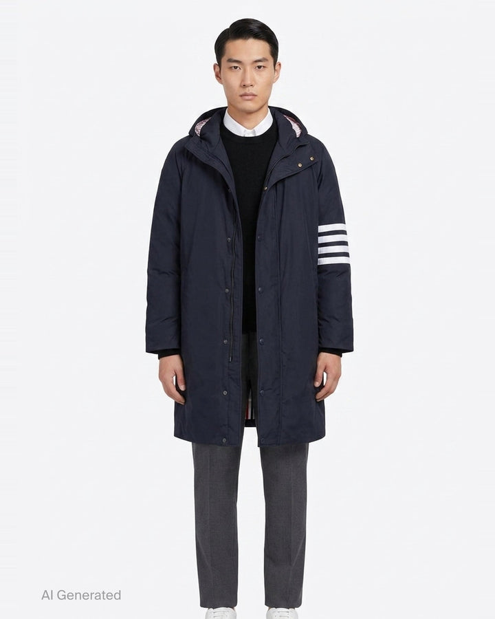 4-Bar Football Sideline Parka | Thom Browne | Club21 - front