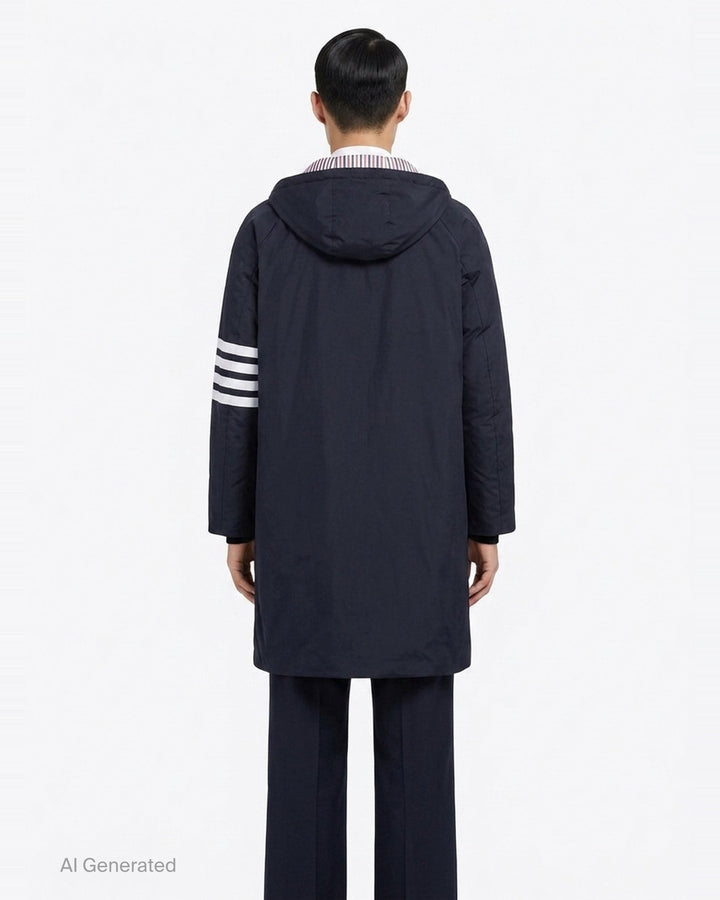 4-Bar Football Sideline Parka | Thom Browne | Club21 - back