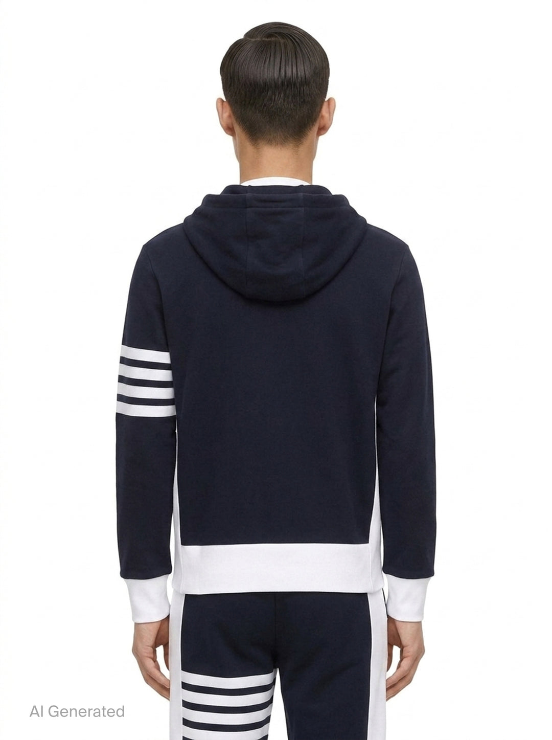 4-Bar Jersey Zip Hoodie | Thom Browne | Club21 - back